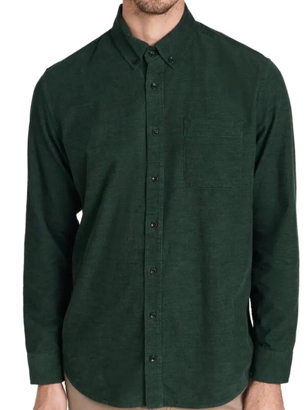 Taylor Stitch Forest Green Jack Button-Down Shirt XL 44